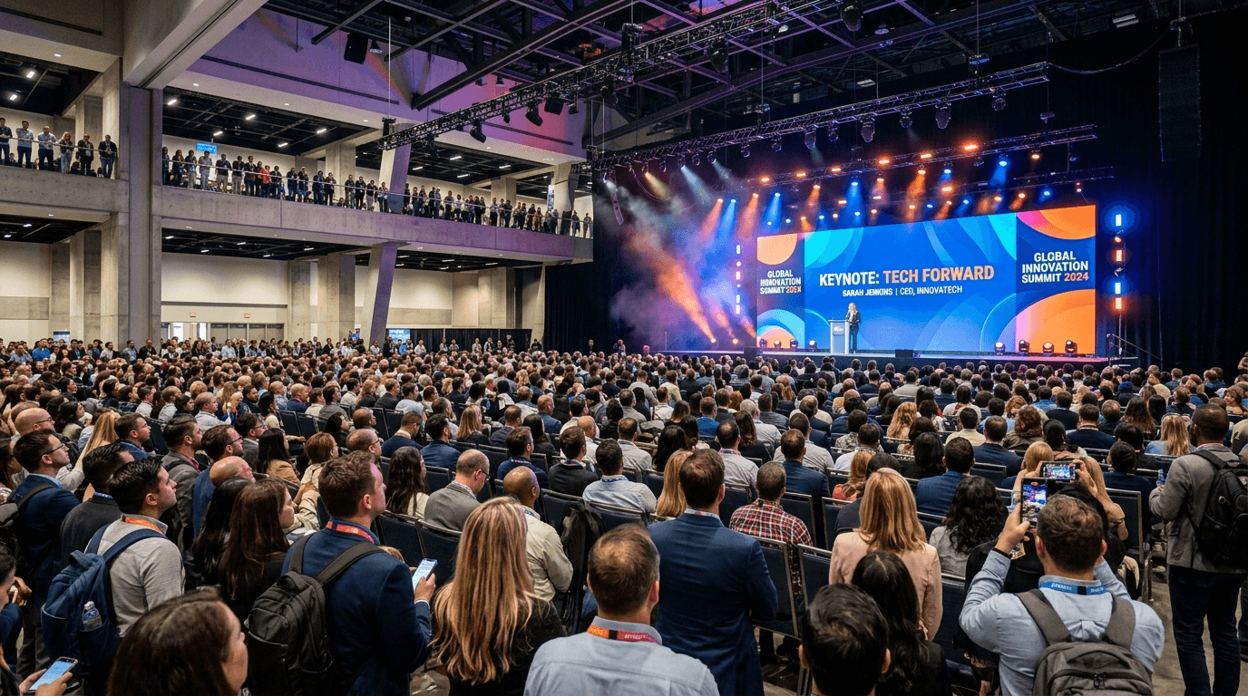 Large conference event powered by Kevo
